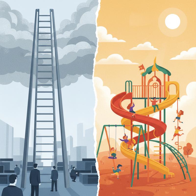 Ladder vs playground — two approaches to a career