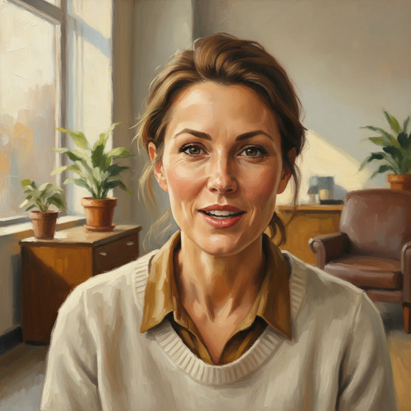 A leader speaking candidly and openly in a small group setting